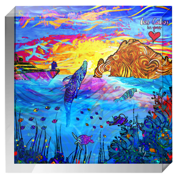 LOS CABOS IN YOUR HEART - ACRYLIC BLOCK