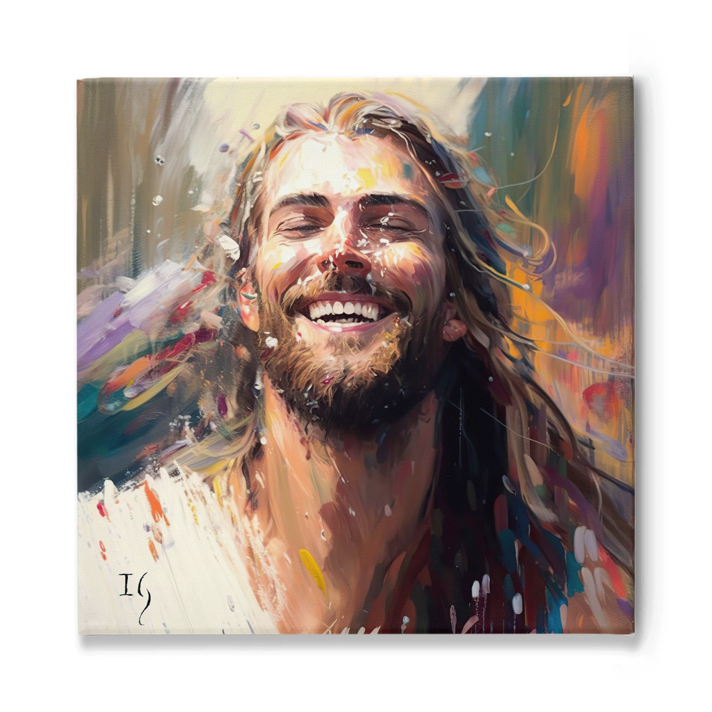 The Light of Love: Jesus' Smiling Eyes Closed