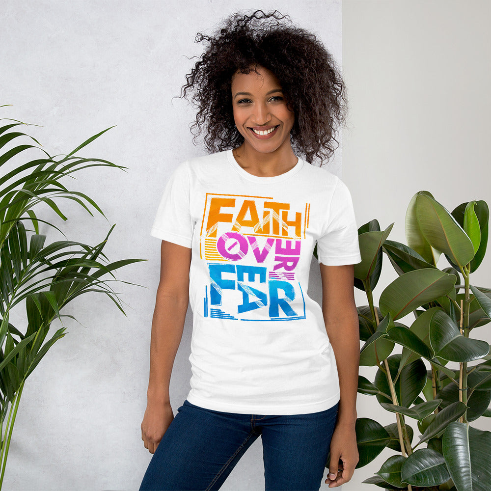 Faith Over Fear Short-Sleeve Unisex T-Shirt - ivanguaderramaonlinestores