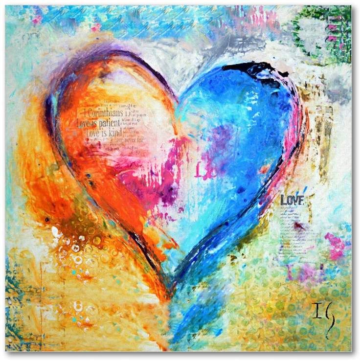 Heart Paintings collection by Ivan Guaderrama — vibrant abstract heart art and love paintings for every home