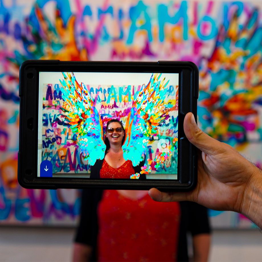 Interactive Christian wall art collection by Ivan Guaderrama — AR-enhanced paintings of Jesus, angels, scripture and inspirational themes