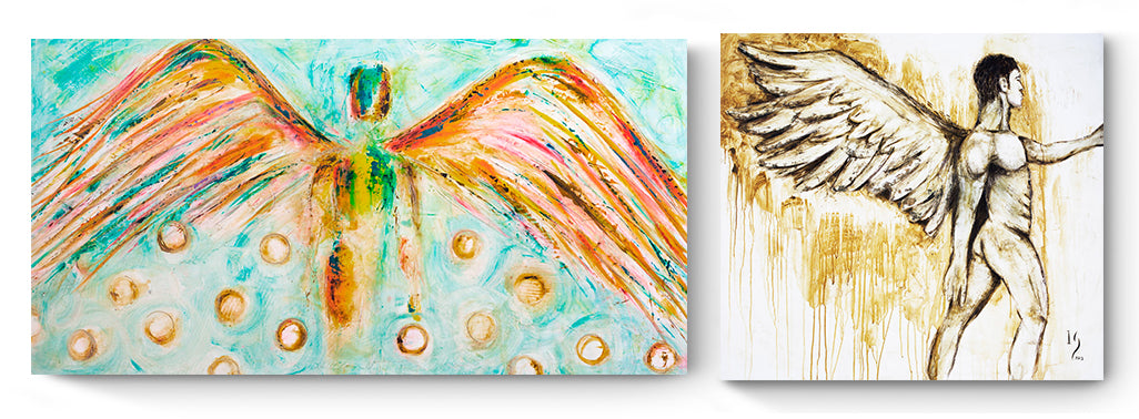 Original Angel Collection by Ivan Guaderrama — signed one-of-a-kind angel paintings and guardian angel art