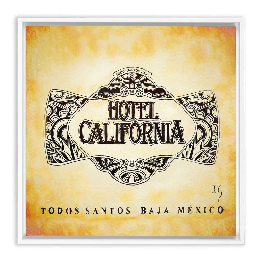 Hotel California  Baja artwork detail - bible verse wall art canvas print wall art