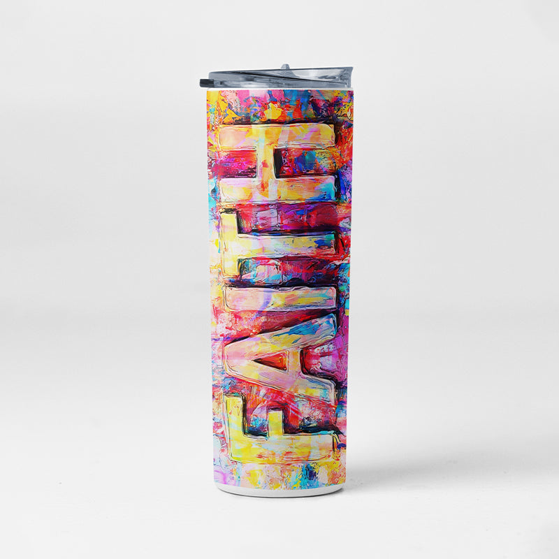 Faith - Skinny Tumblers - christian inspirational tumbler by Ivan Guaderrama
