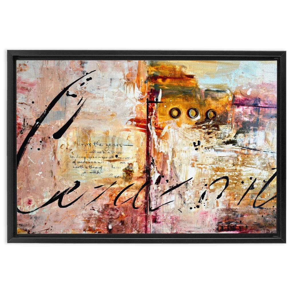 God´s Heart artwork detail - bible verse wall art canvas print wall art