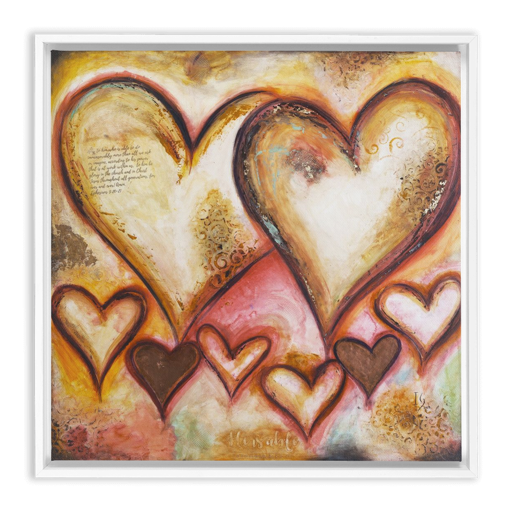 God Is Able artwork detail - interactive canvas print that comes alive with mobile app wall art