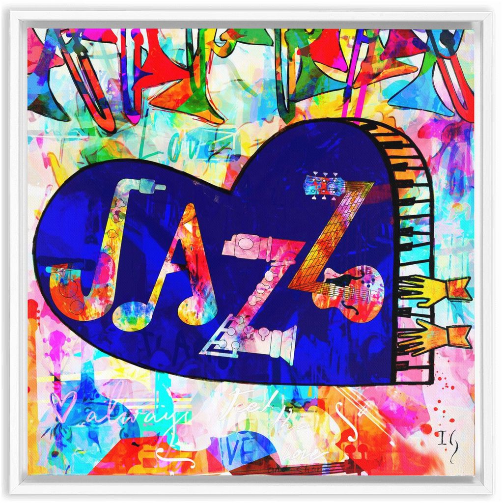 Sound of love artwork detail - interactive canvas print that comes alive with mobile app wall art