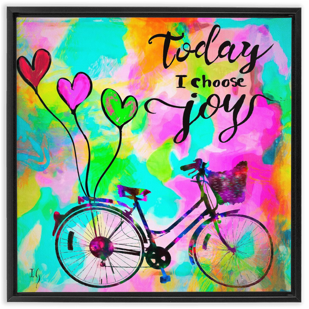 Today I choose Joy artwork detail - interactive canvas print that comes alive with mobile app wall art