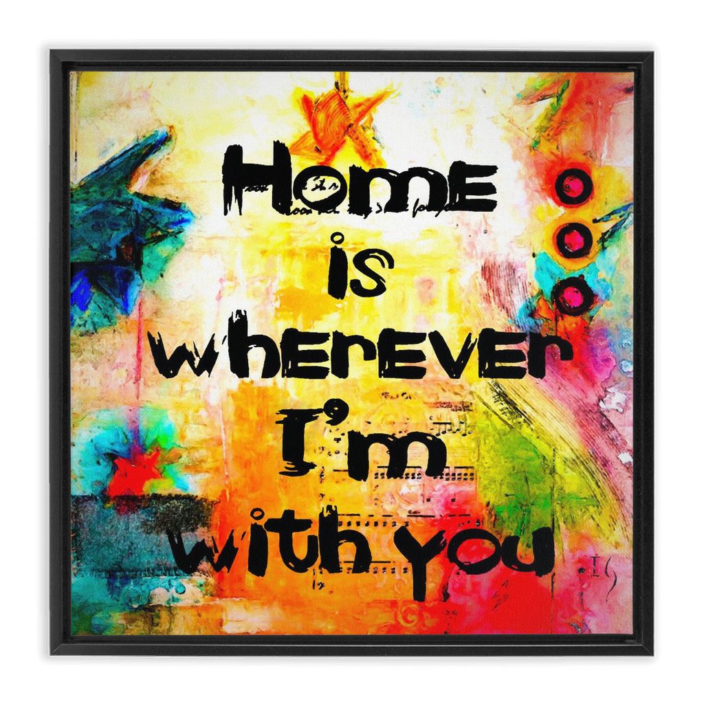 Home Sweet Home artwork detail - bible verse wall art canvas print wall art