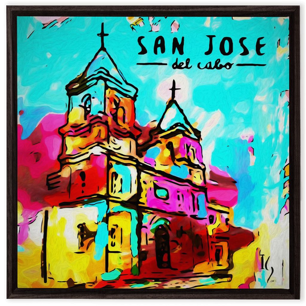 San Jose del Cabo artwork detail - commission art canvas print wall art