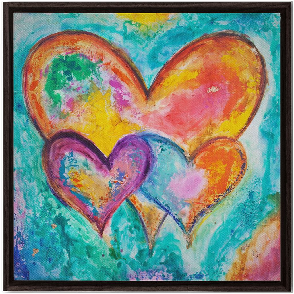 Let All That You Do Be Done In Love artwork detail - interactive canvas print that comes alive with mobile app wall art