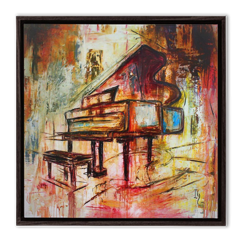 Grand Piano - music art canvas print by Ivan Guaderrama