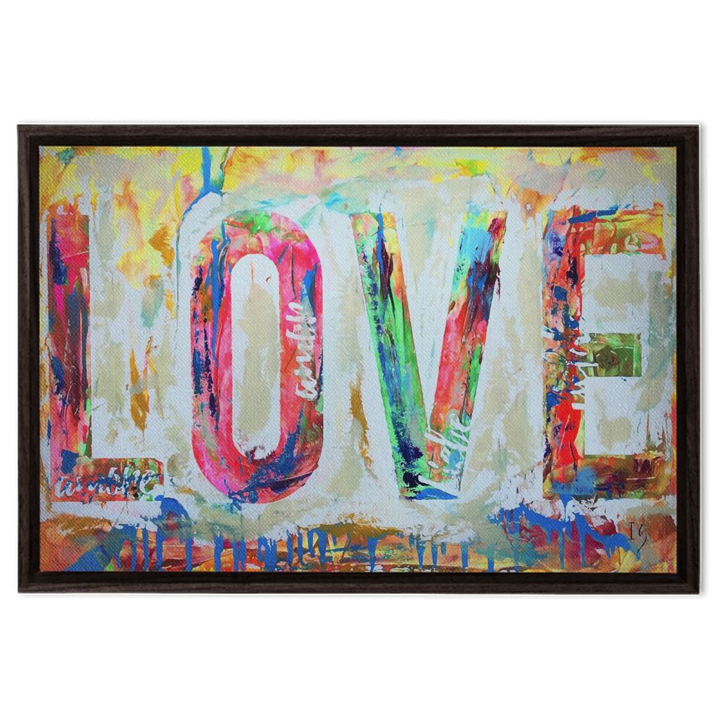 Love artwork detail - christian wall art canvas print wall art