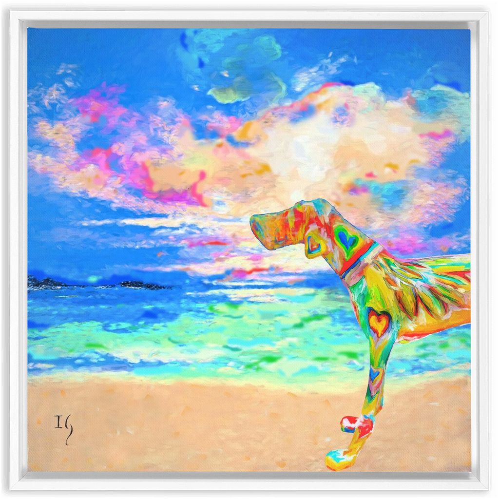 Unconditional Love artwork detail - interactive canvas print that comes alive with mobile app wall art