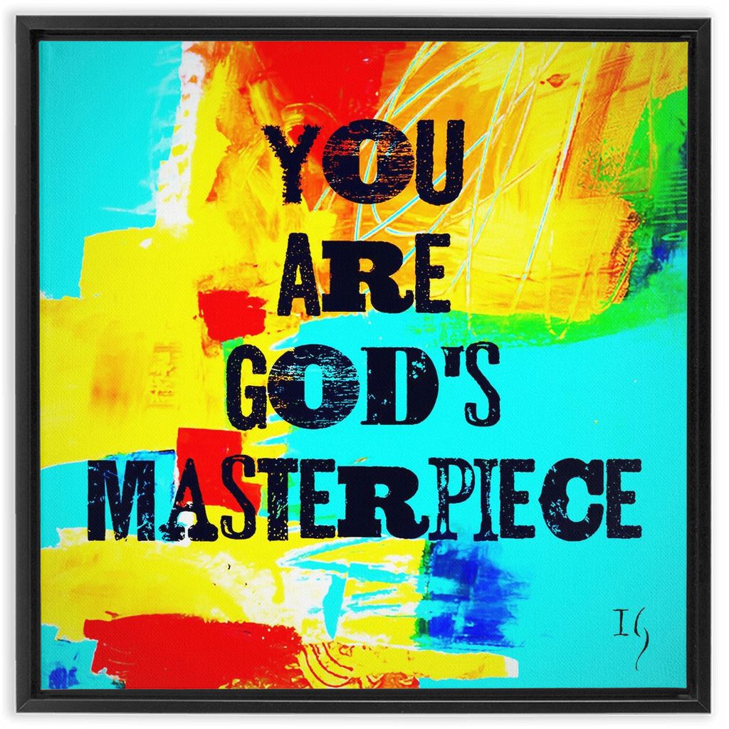 Ephesians 2:10 artwork detail - bible verse wall art canvas print wall art
