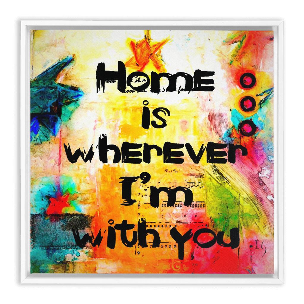 Home Sweet Home artwork detail - bible verse wall art canvas print wall art