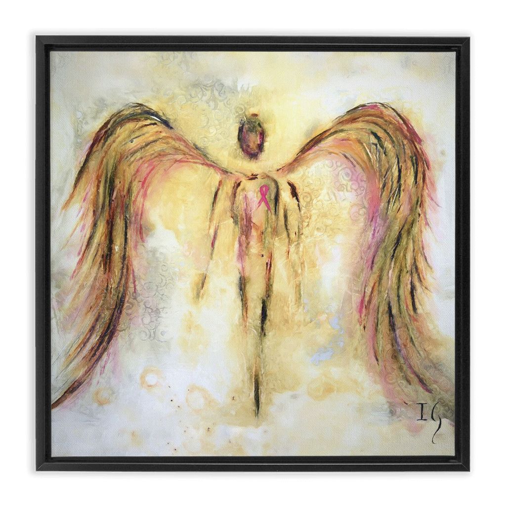 Cancer Survivor artwork detail - interactive canvas print that comes alive with mobile app wall art