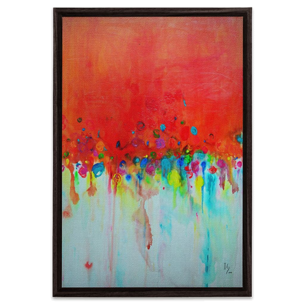 Where you go I will go artwork detail - abstract art canvas print wall art