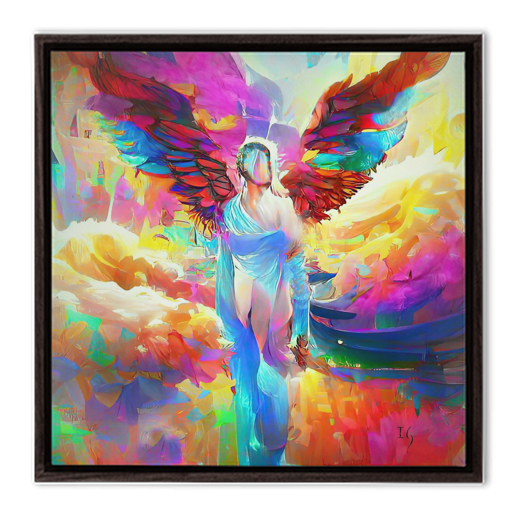 Angel of Truth - angel painting canvas print by Ivan Guaderrama