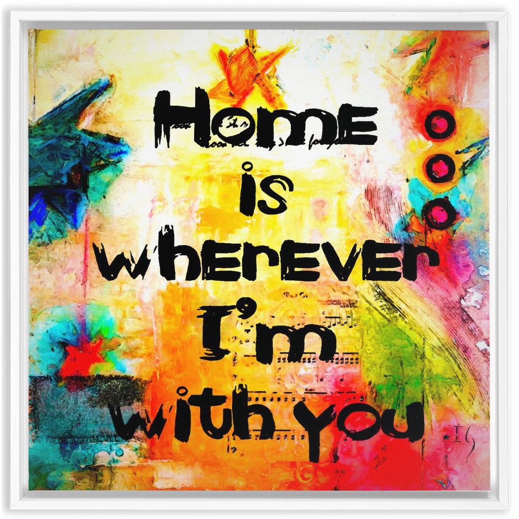 Home Sweet Home artwork detail - bible verse wall art canvas print wall art