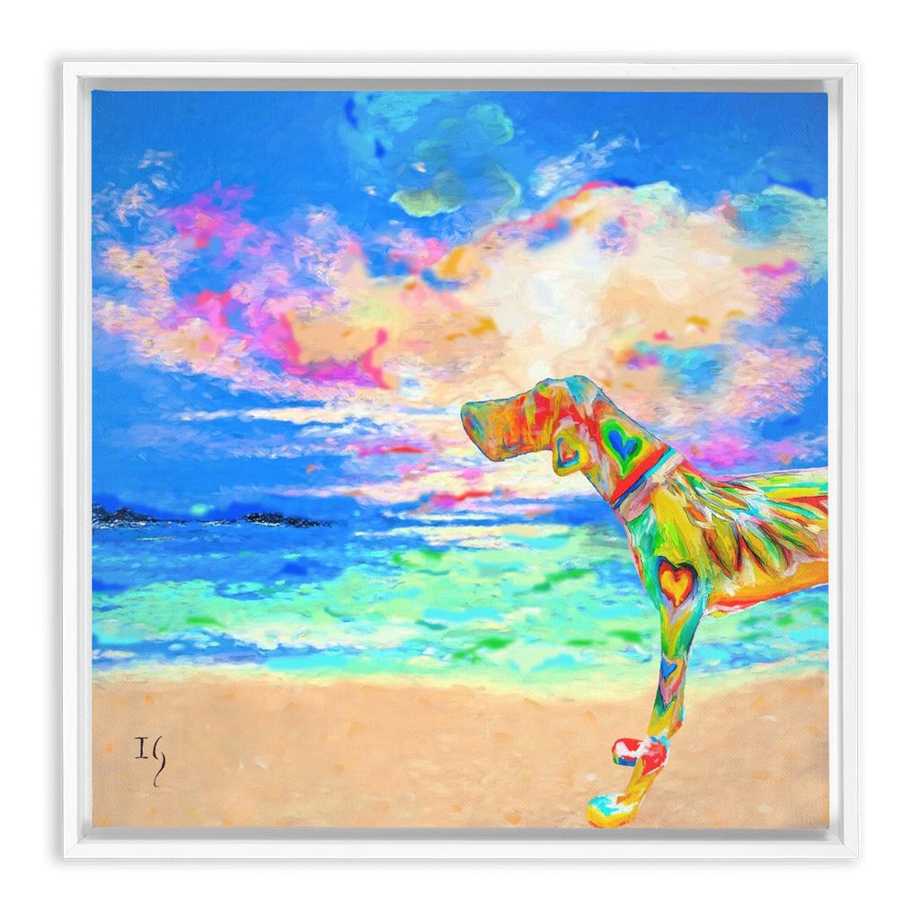 Unconditional Love artwork detail - interactive canvas print that comes alive with mobile app wall art