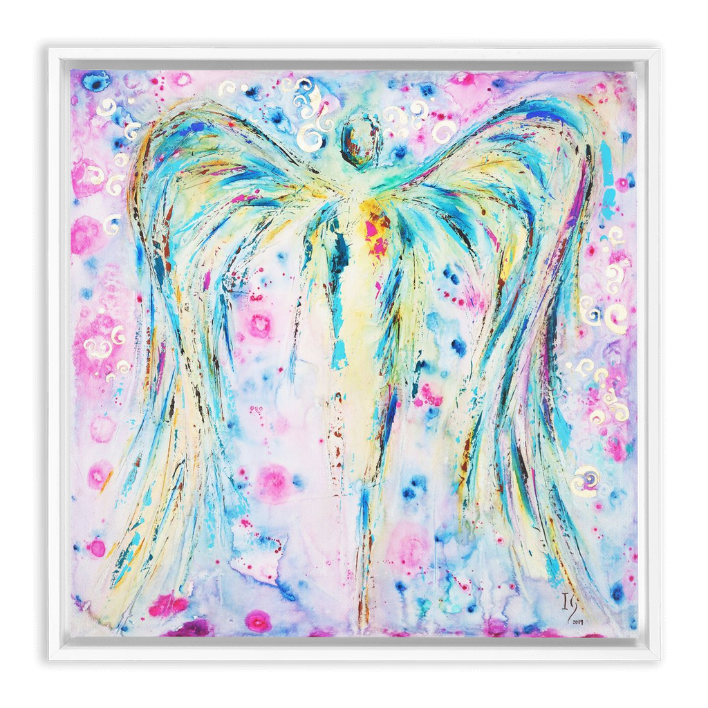 Oh My Soul artwork detail - angel painting canvas print wall art