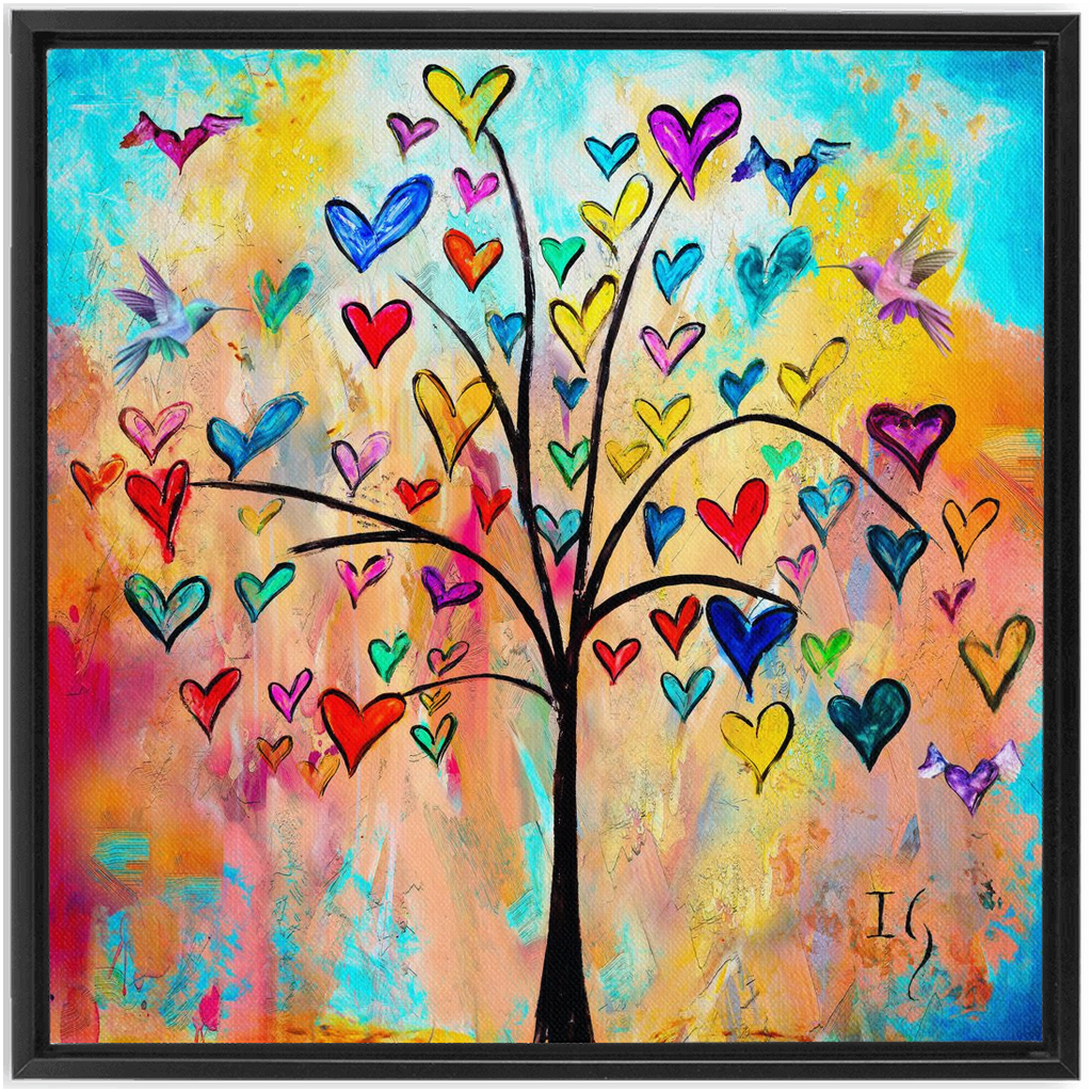 Tree of Life artwork detail - interactive canvas print that comes alive with mobile app wall art