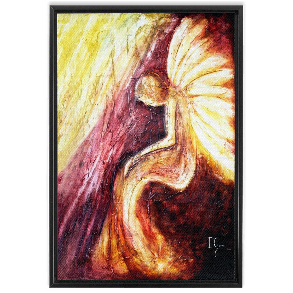Serenity Prayer artwork detail - angel painting canvas print wall art