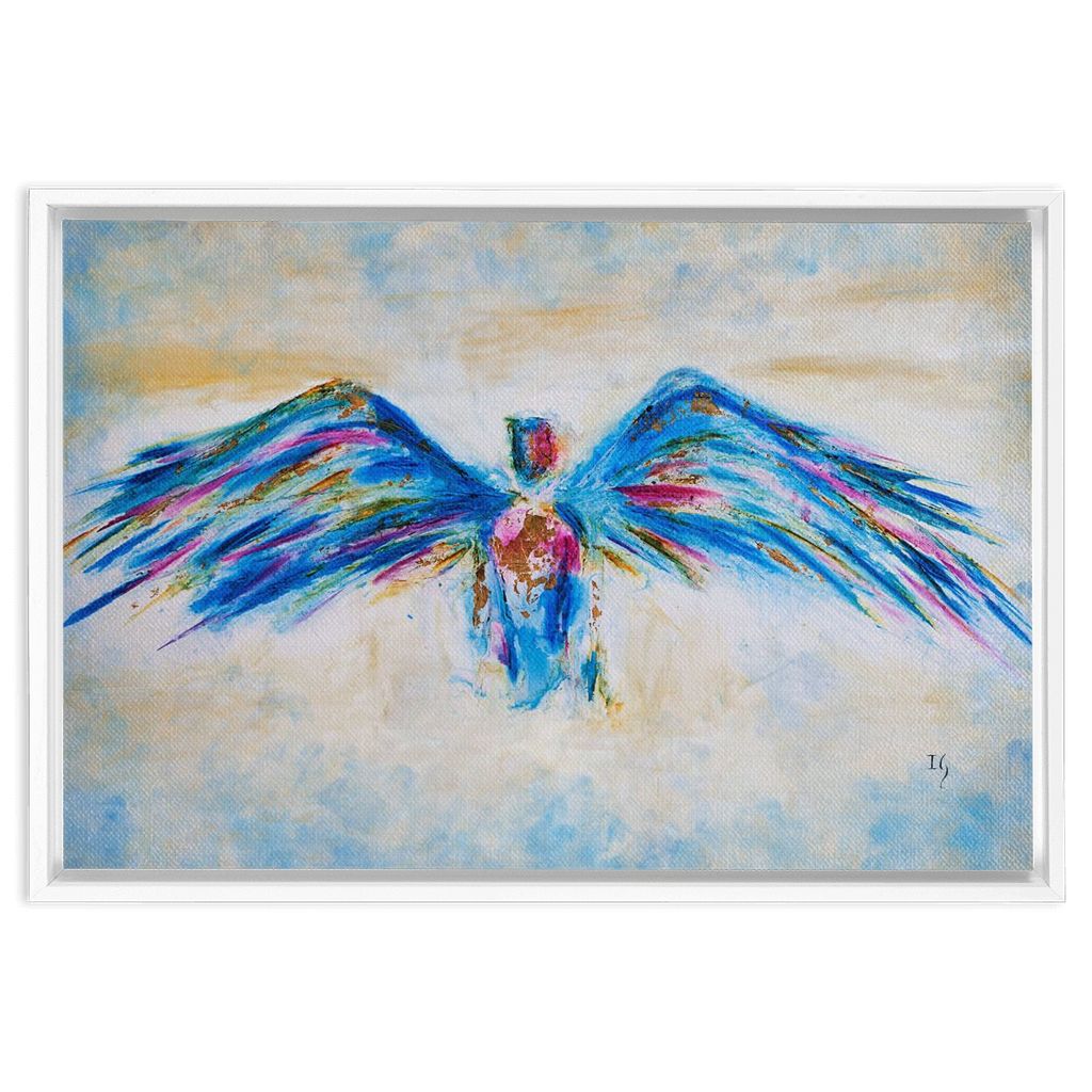 Standing on the Promises artwork detail - angel painting canvas print wall art