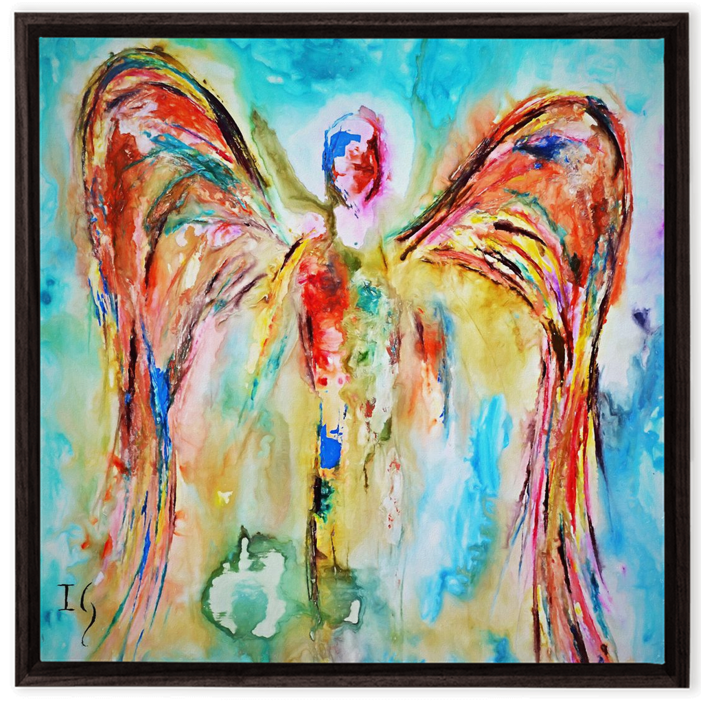 Azel artwork detail - interactive canvas print that comes alive with mobile app wall art