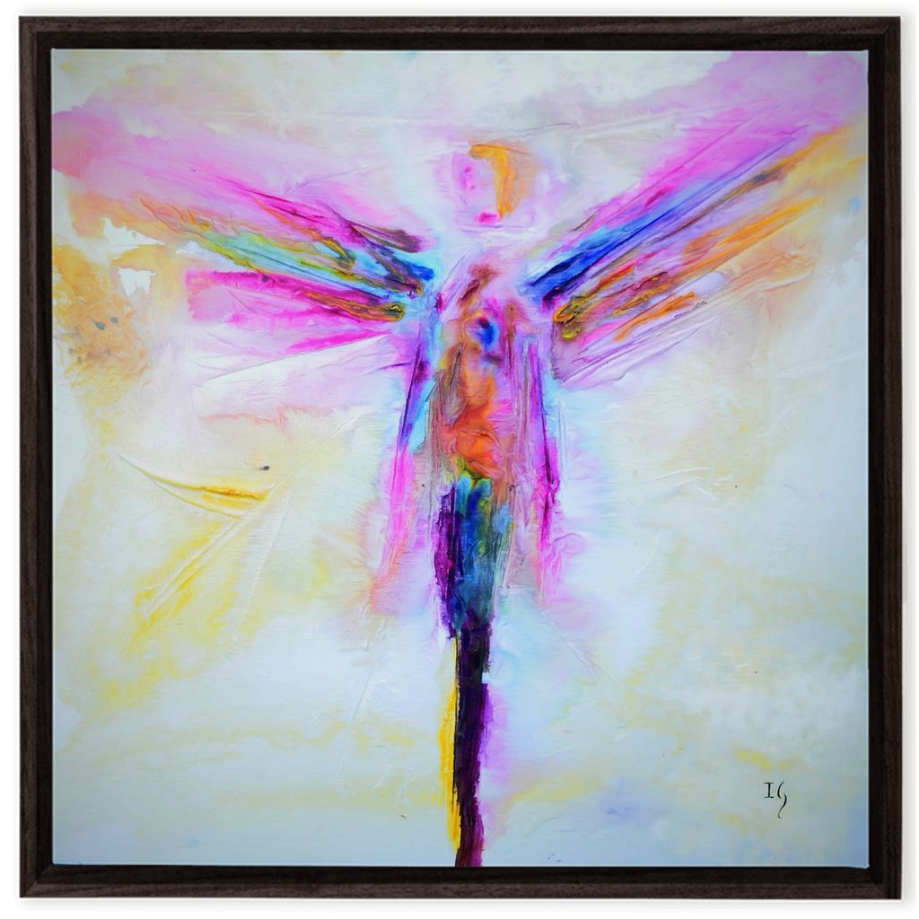 Raphael Angel artwork detail - angel painting canvas print wall art