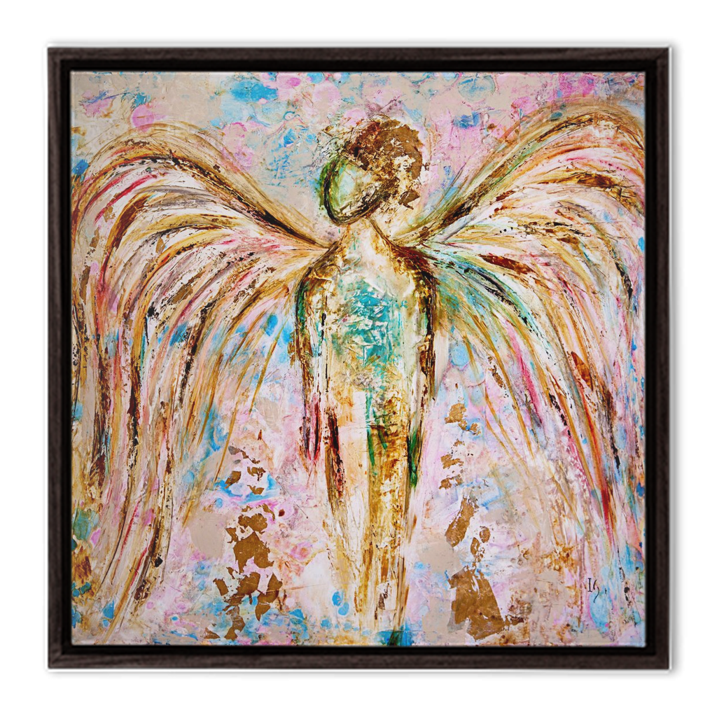 Angel Michael - angel painting canvas print by Ivan Guaderrama