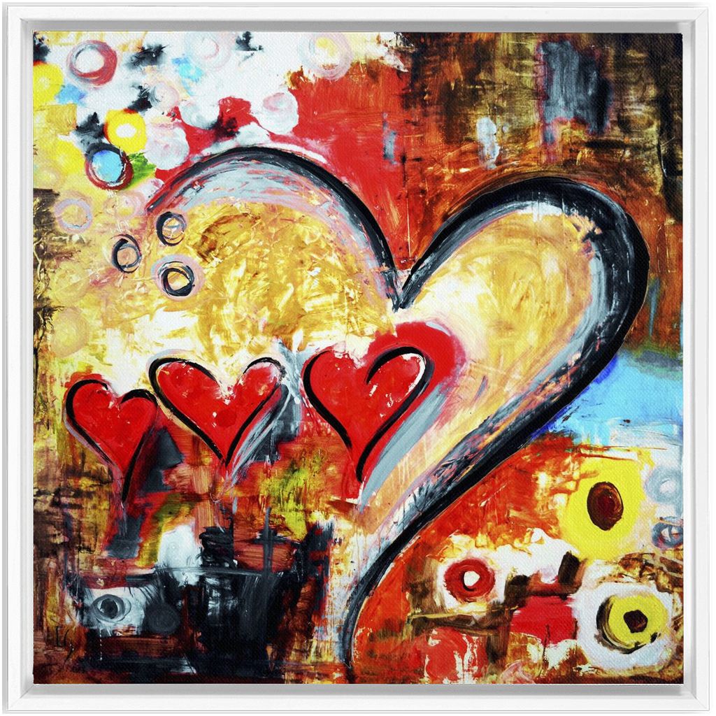Family Is Love artwork detail - interactive canvas print that comes alive with mobile app wall art