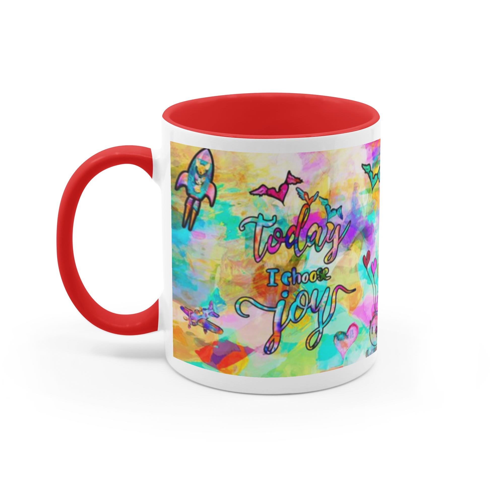 Today I Choose Joy Interactive Mug artwork detail - interactive christian gift with augmented reality wall art