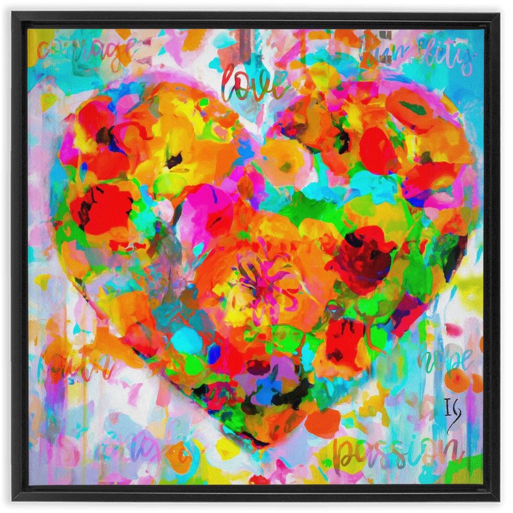 Stay In My Heart artwork detail - interactive canvas print that comes alive with mobile app wall art