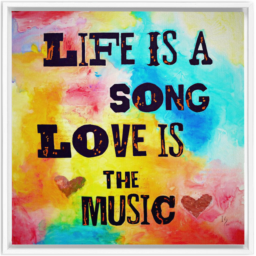 Sound of Life artwork detail - bible verse wall art canvas print wall art