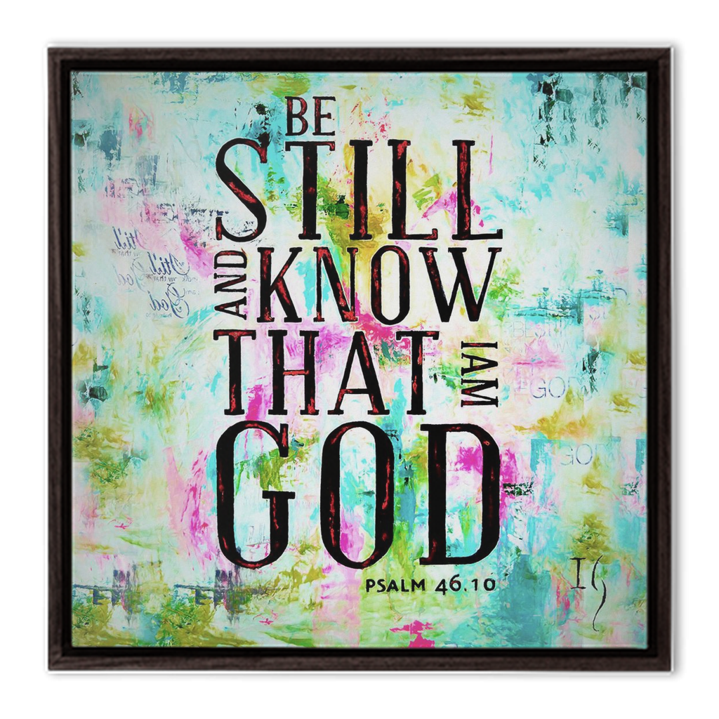 Be Still and Know That I Am God - interactive canvas print that comes alive with mobile app by Ivan Guaderrama