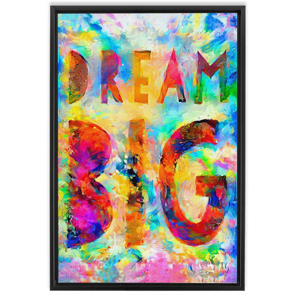 Dream Big artwork detail - bible verse wall art canvas print wall art