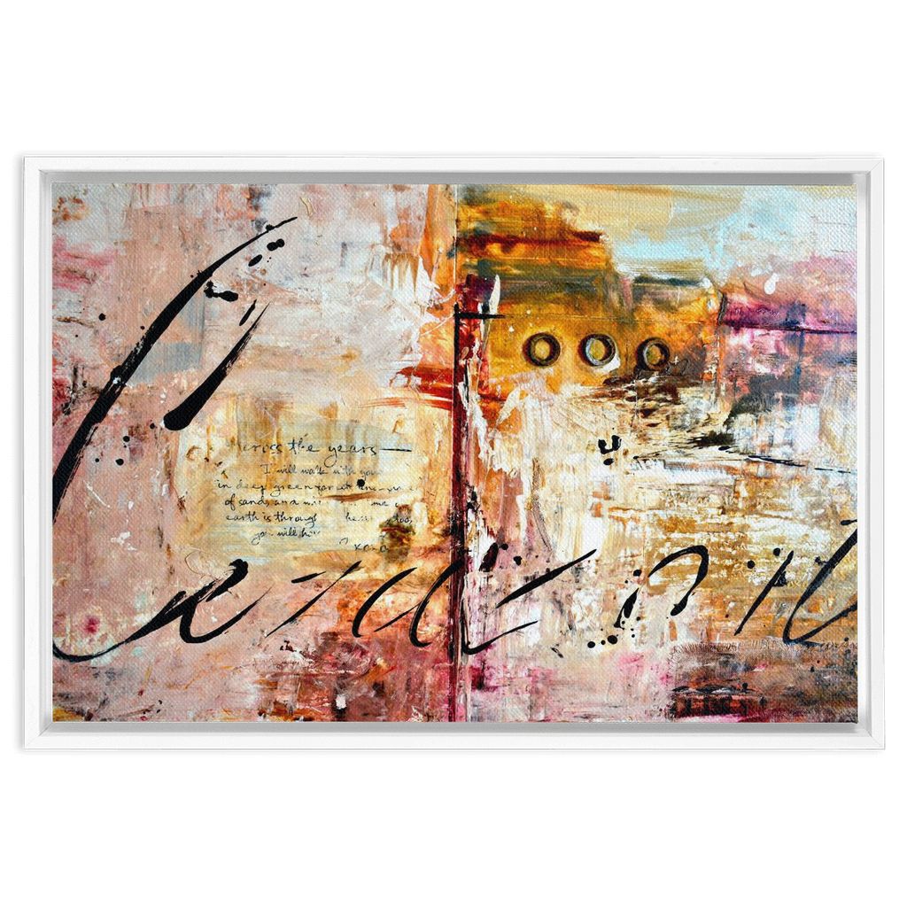 God´s Heart artwork detail - bible verse wall art canvas print wall art