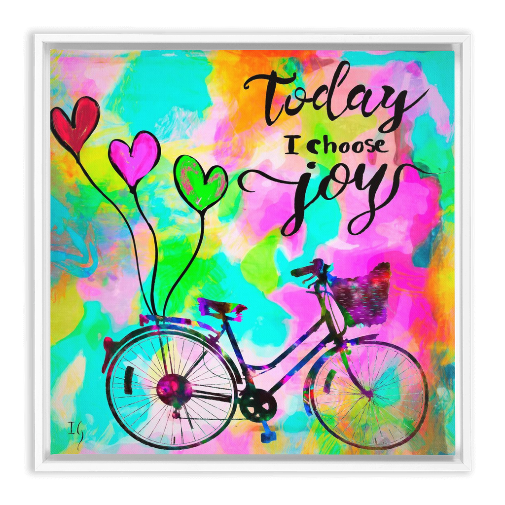 Today I choose Joy artwork detail - interactive canvas print that comes alive with mobile app wall art