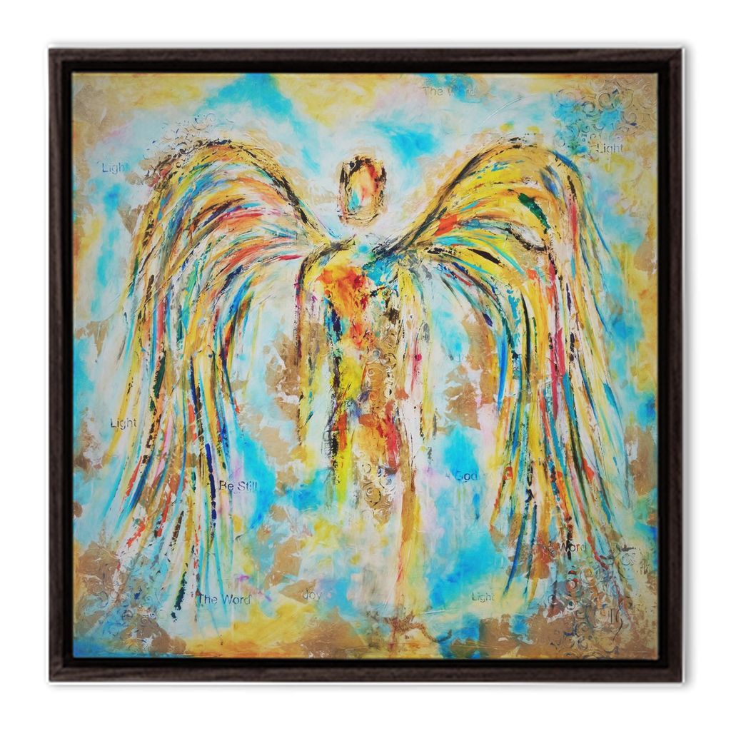 Angel Gabriel artwork detail - angel painting canvas print wall art