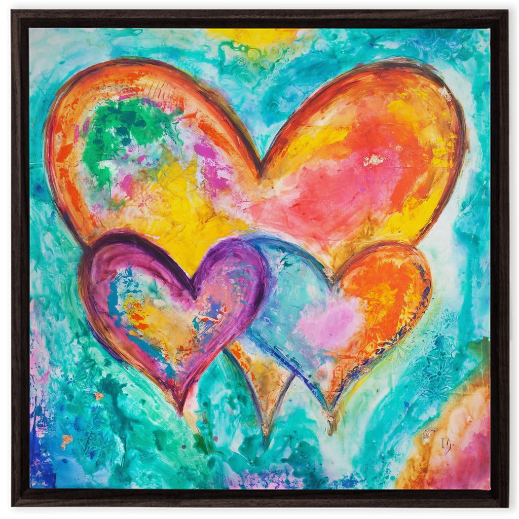 Let All That You Do Be Done In Love artwork detail - interactive canvas print that comes alive with mobile app wall art