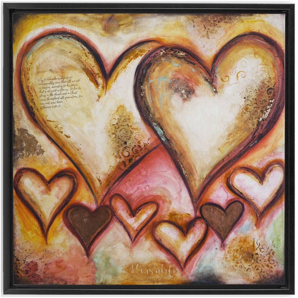 God Is Able artwork detail - interactive canvas print that comes alive with mobile app wall art