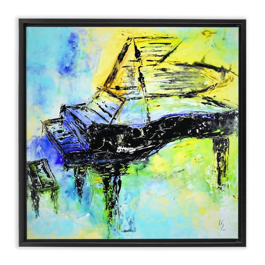 Piano Art artwork detail - music art canvas print wall art
