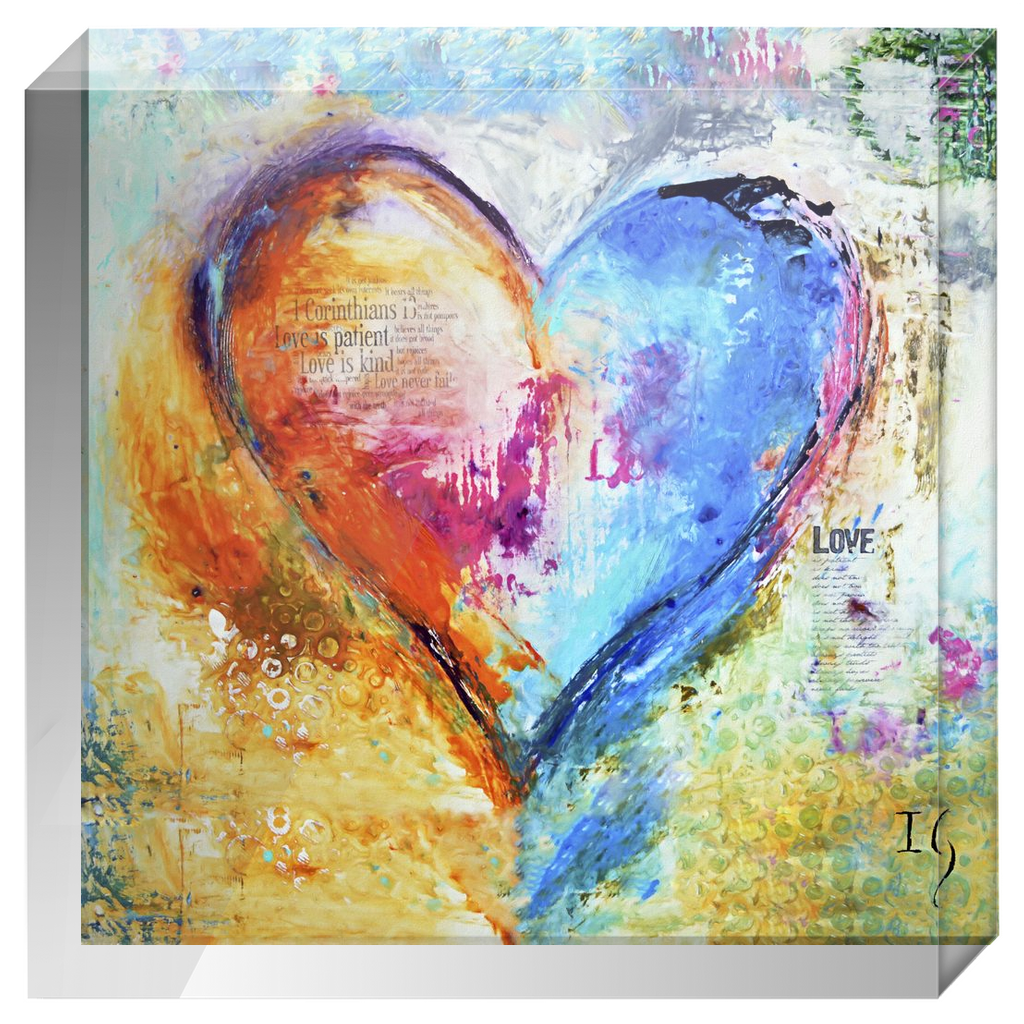 LOVE IS PATIENCE ACRYLIC BLOCK