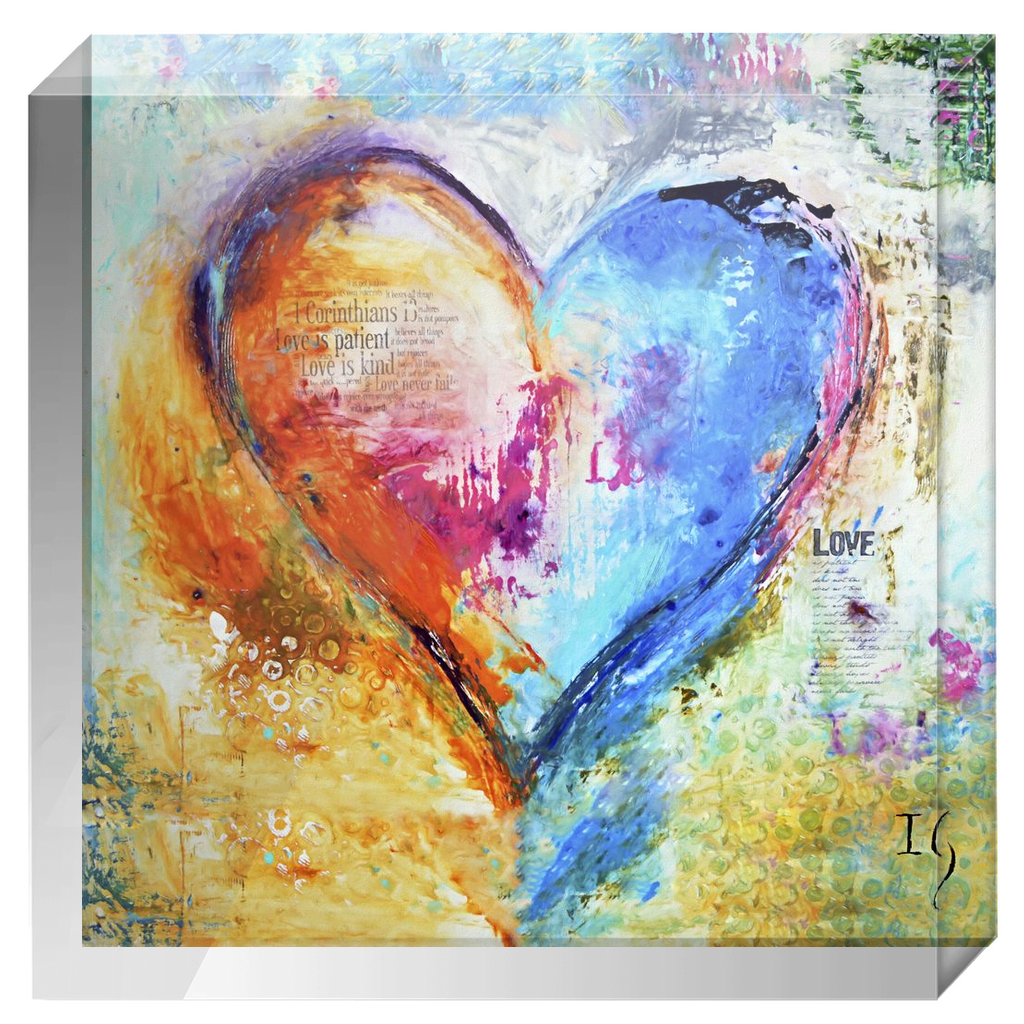 LOVE IS PATIENCE ACRYLIC BLOCK
