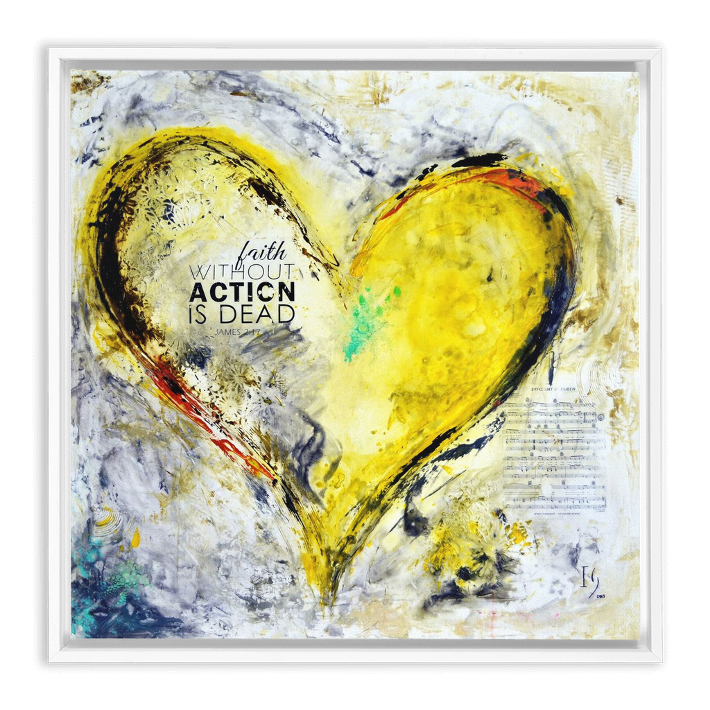 James 2:26 artwork detail - interactive canvas print that comes alive with mobile app wall art