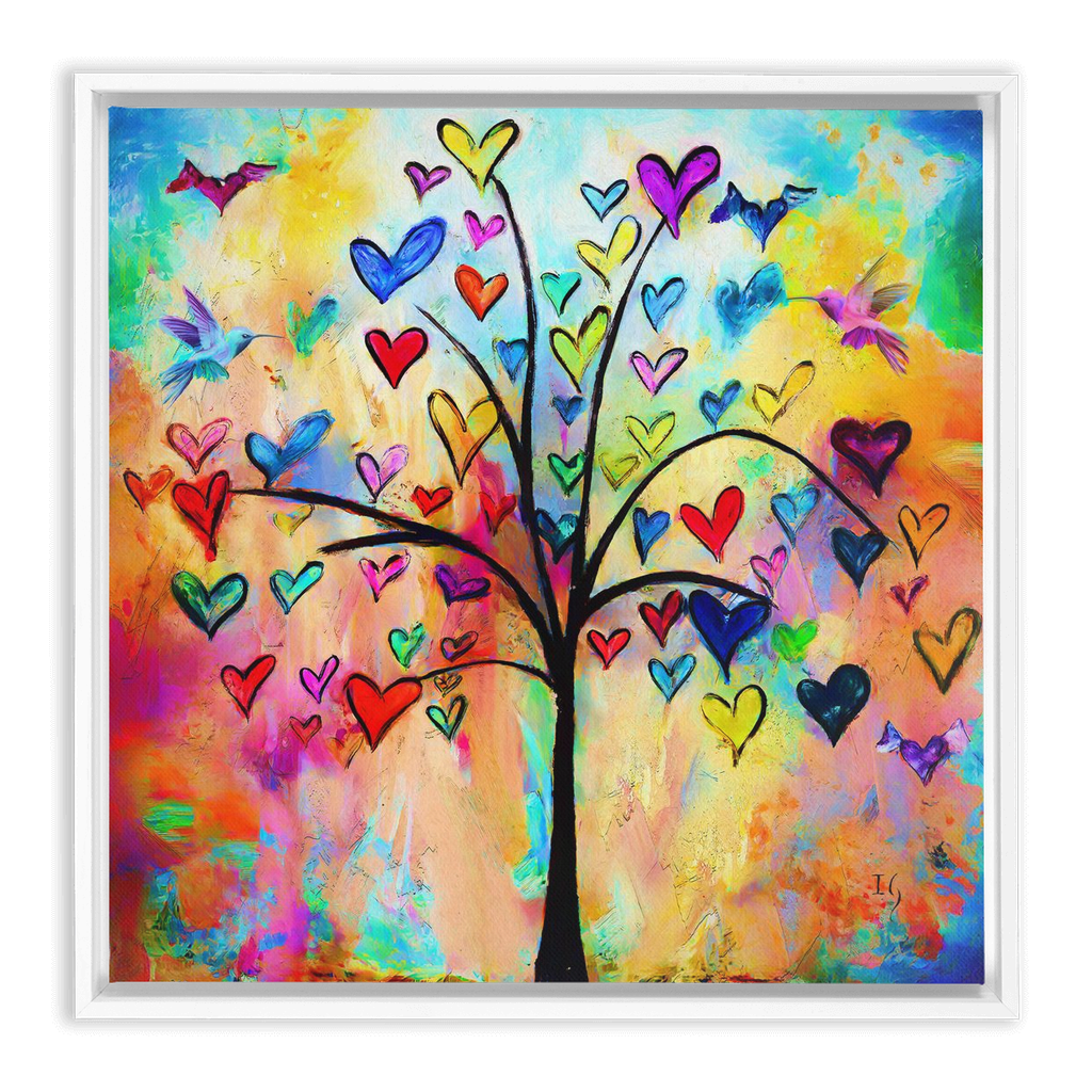 Tree of Life artwork detail - interactive canvas print that comes alive with mobile app wall art