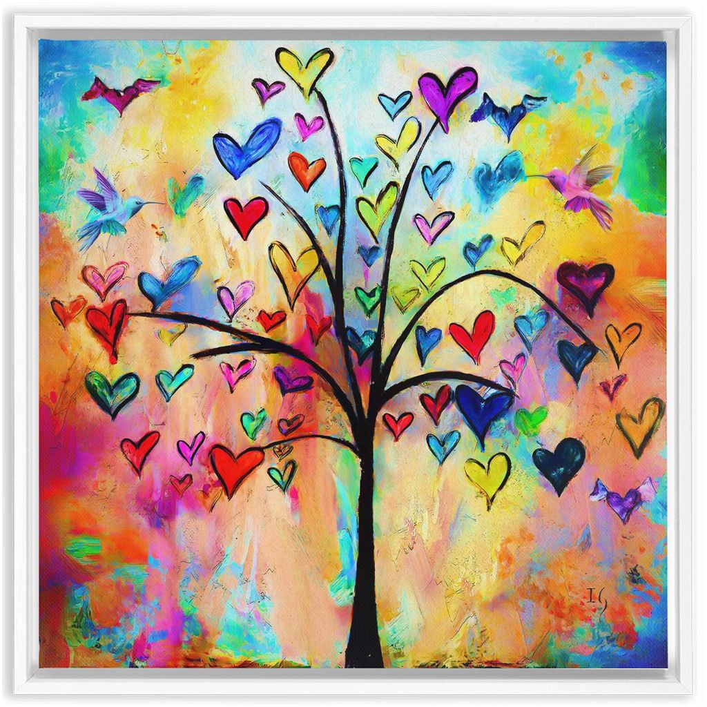 Tree of Life artwork detail - interactive canvas print that comes alive with mobile app wall art