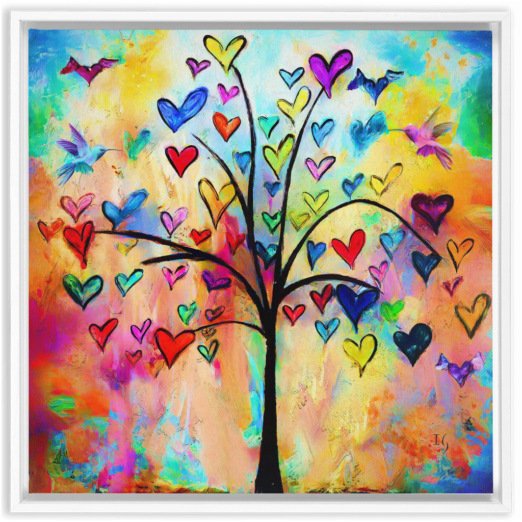 Tree of Life artwork detail - interactive canvas print that comes alive with mobile app wall art